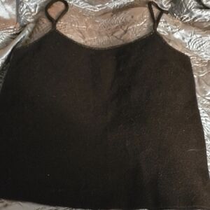 Ralph Lauren Black Scoop Neck Sleeveless Camisole